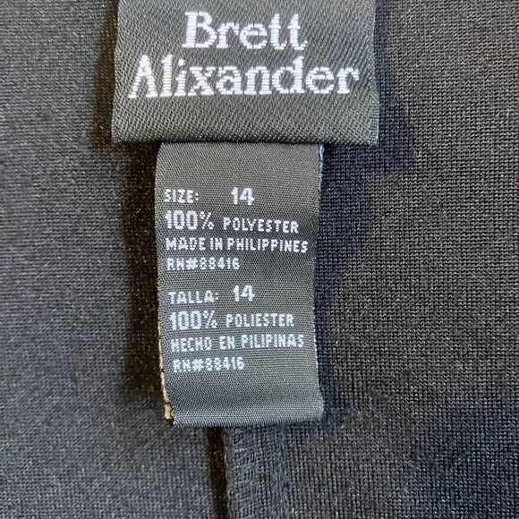 Brett Alexander Womens Crushed Velvet Babydoll Dress Size 14 Black Whimsigoth - Picture 5 of 8